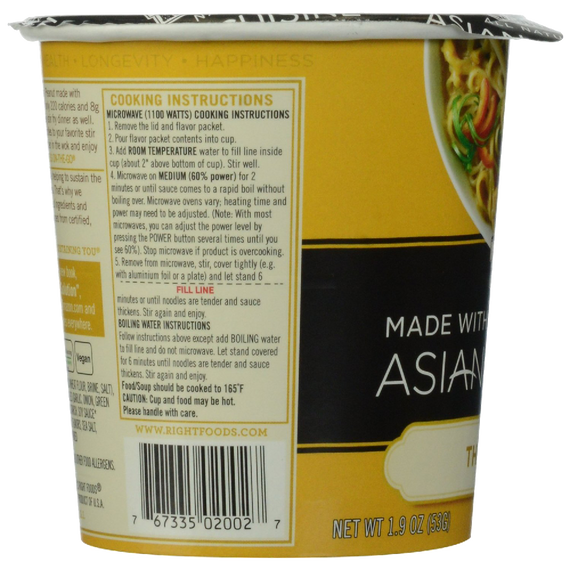 Dr. McDougall's Right Foods Asian Entree, Thai Peanut Noodle