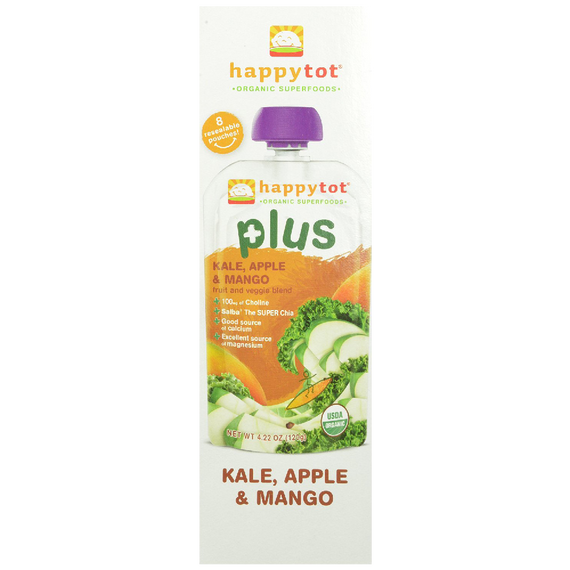 Happy Tot Organic Toddler Food Plus, Kale Apple & Mango