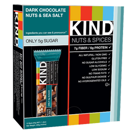 KIND Nuts & Spices, Dark Chocolate Nuts & Sea Salt