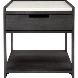 Tux Marble Top Nightstand